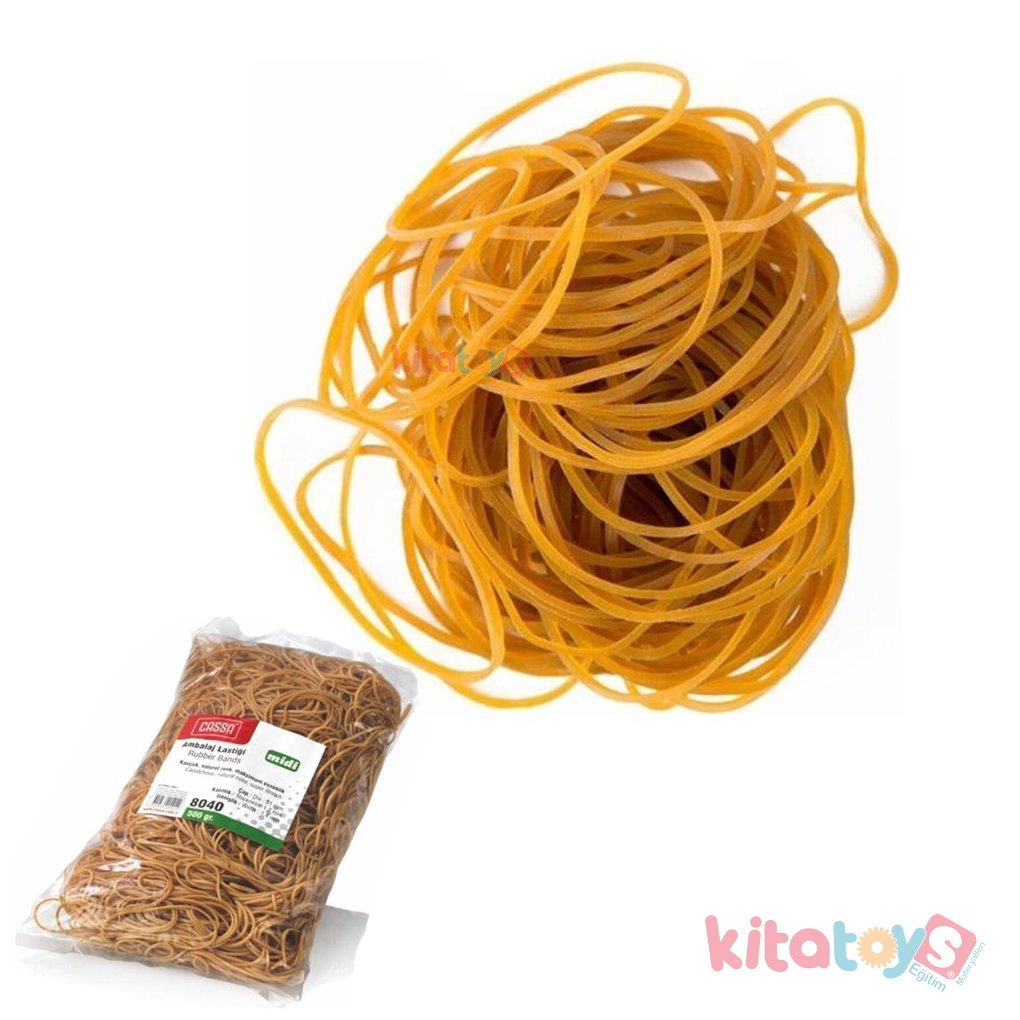 Ambalaj Lastiği 500 g MİDİ Çap 5 cm (Güçlü, Sağlam, Kauçuk Lastik)