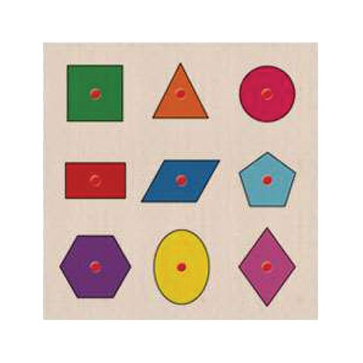 Ahşap Puzzle Geometrik Şekiller Eğitici Oyuncaklar